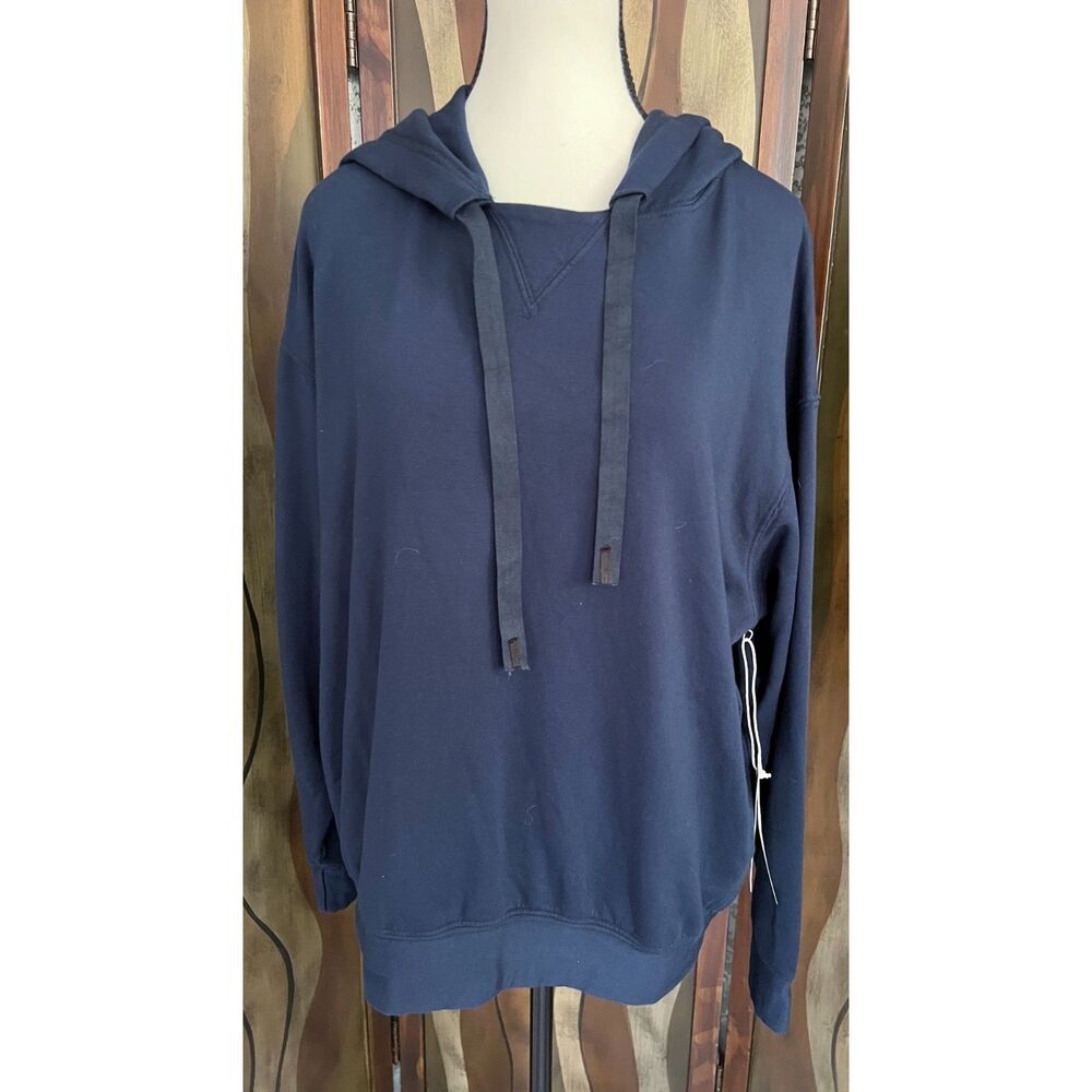 NWT Stateside Softest Fleece Hoodie in Navy Blue. Size M.